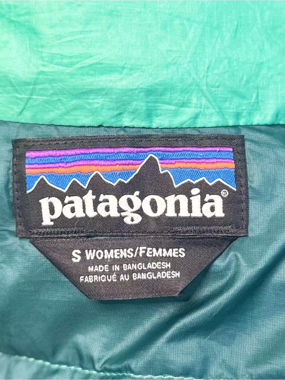 Patagonia Women's Goose Down Puffer Jacket Size S in Aqua Stone (Green) - Picture 8 of 10
